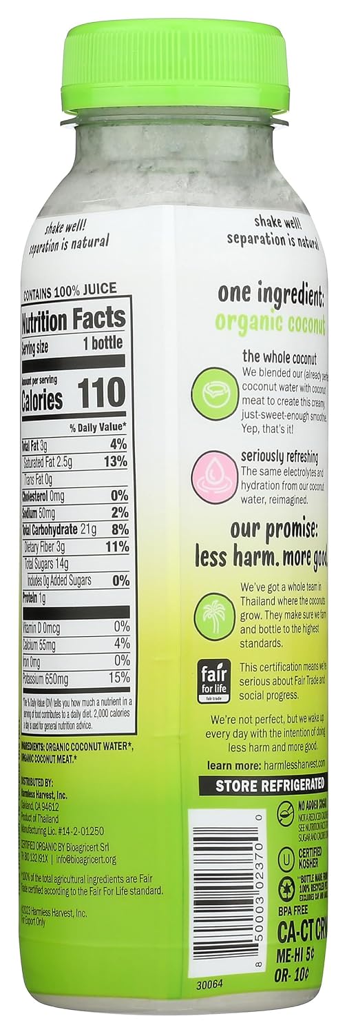 Harmless Harvest Organic Coconut Water, 32 Oz Bottle