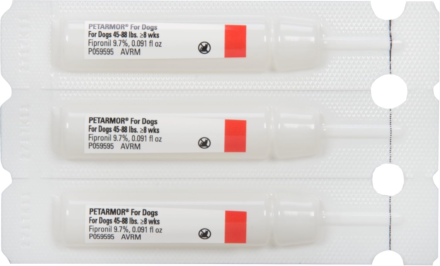 PetArmor Flea & Tick Topical Dogs 45-88 lbs, Fipronil, 3-Month | Ideal for Large Dogs 45-88 lbs; Kills Adult Fleas in 24-48 hrs; 3-month supply; Vet-Quality, No Rx Needed