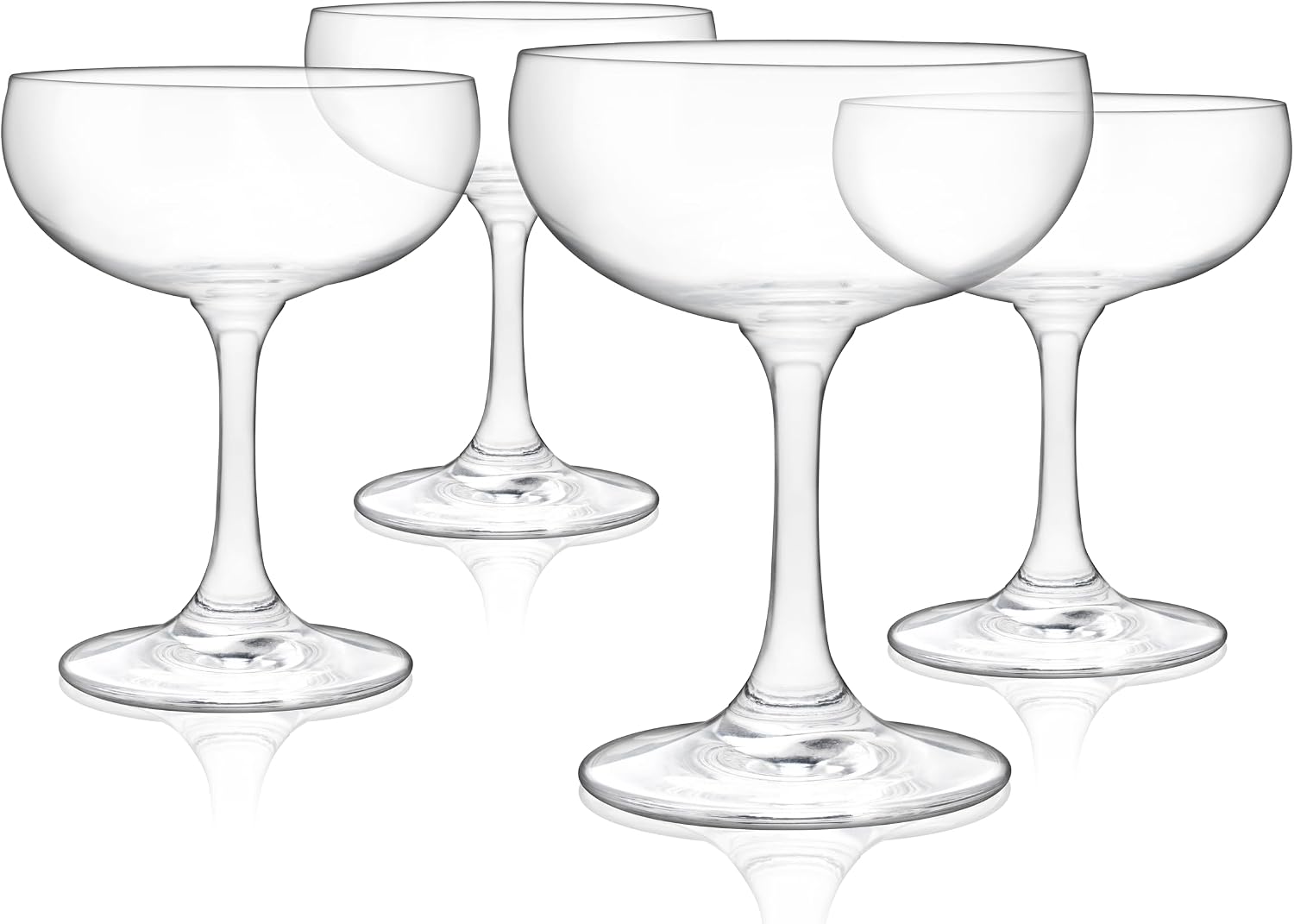 True Coupe Glass, Martini Glasses for Cocktail Party, Perfect for Espresso Martini, Manhattan, Champagne, Elegant 7 oz Glassware for Home Bars