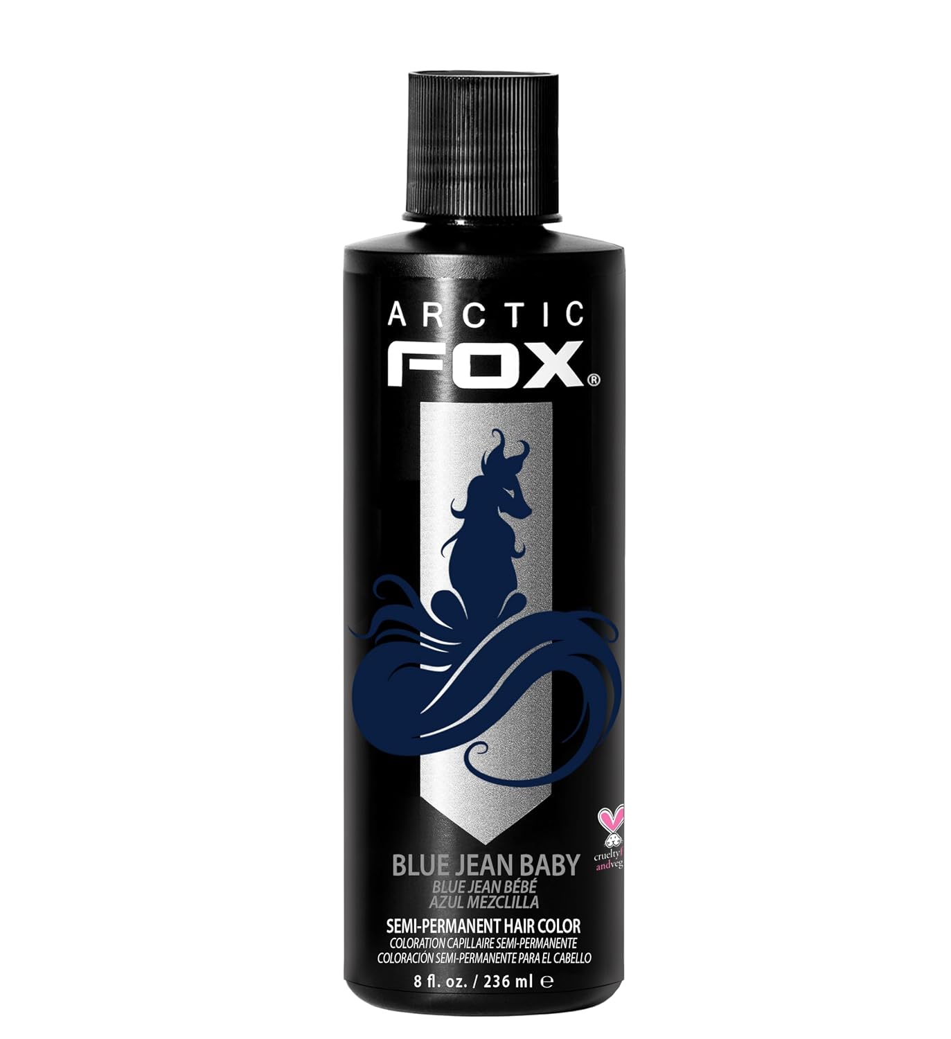 ARCTIC FOX Virgin Pink Semi-Permanent Hair Color - Vegan - 4 fl oz | Vivid and Vibrant, Cruelty Free, Ammonia Free, Peroxide Free, , Cream Formula