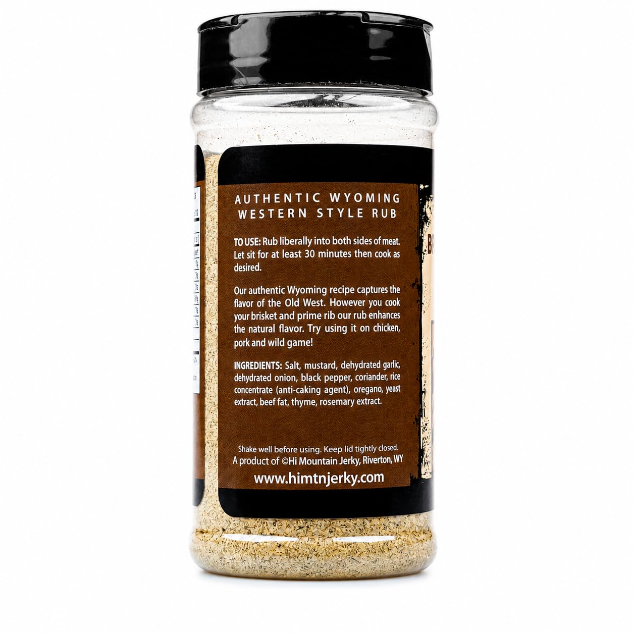 Hi Mountain | GARLIC PEPPER RUB | Meat Seasoning | 11 oz | Garlic pepper seasoning for beef, pork, venison, deer, elk, chicken, burgers, and vegetables