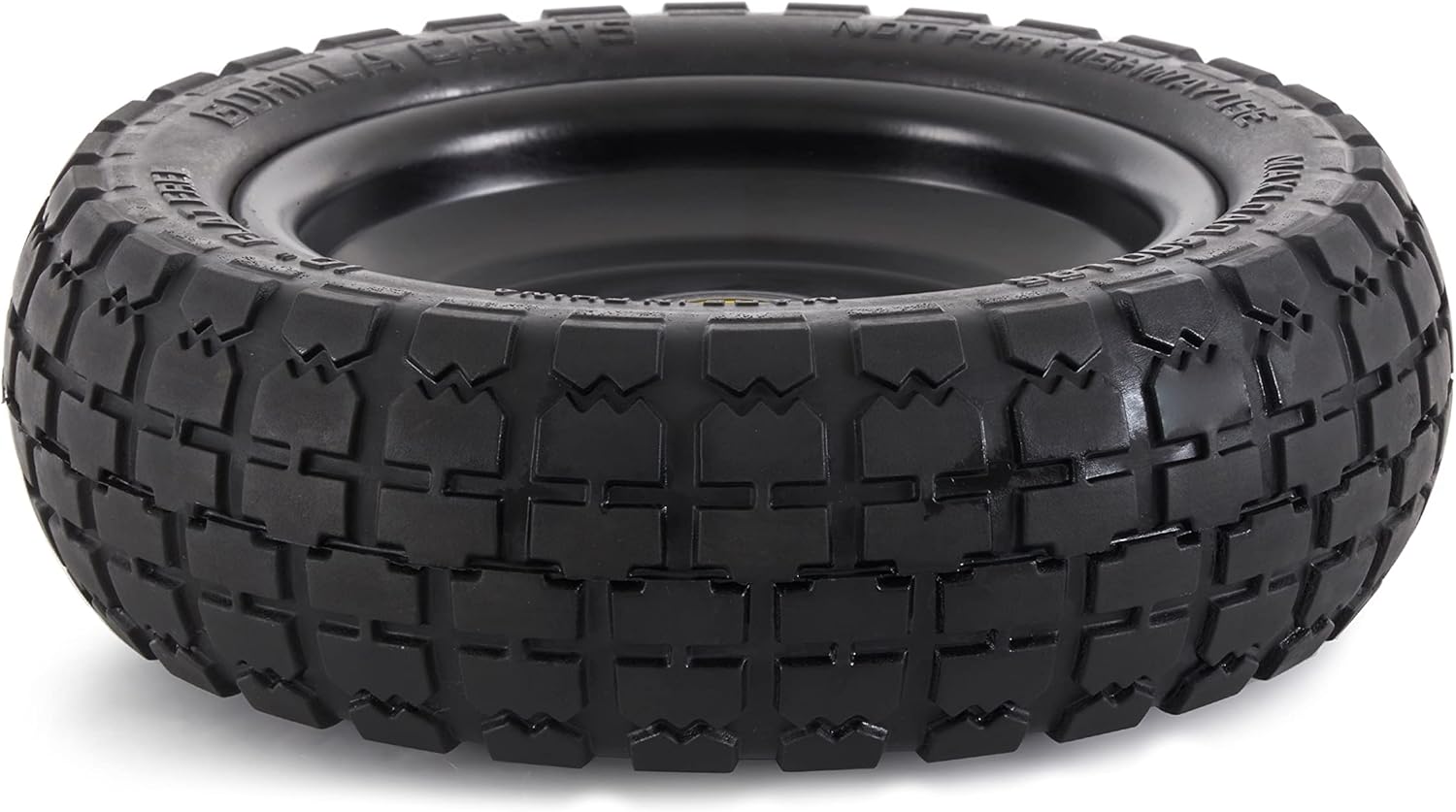 Gorilla Carts 10-Inch No-Flat Replacement Wheels, 4-Pack