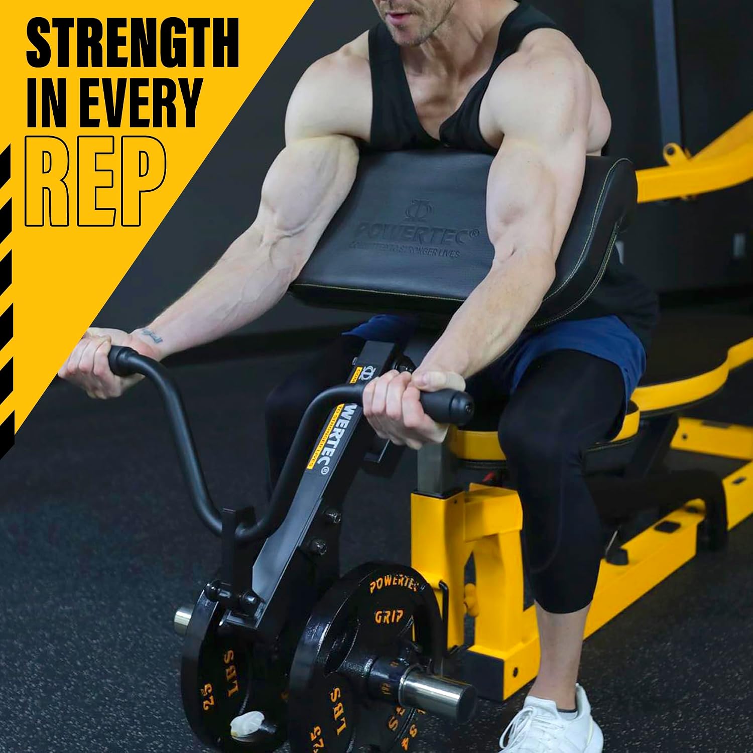Powertec Fitness Workbench Curl Weight Machine Attachments