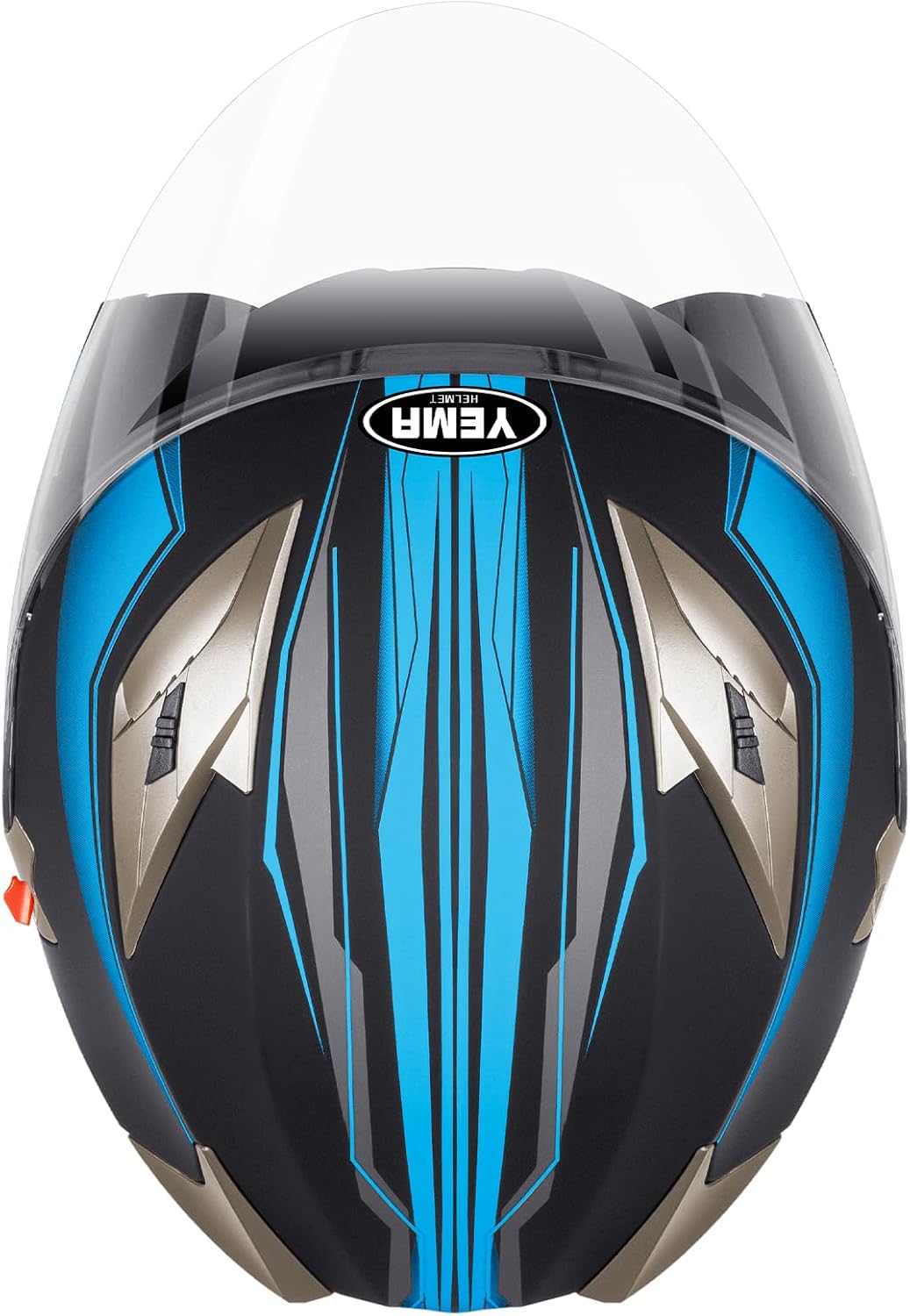 YEMA Open Face Motorcycle Helmets, DOT Approved 3/4 Moped Helmet Dual Visor Quick Release Buckle, Helmets for Adults Motorcycle Men Women Helmets for Moped Scooter Streey