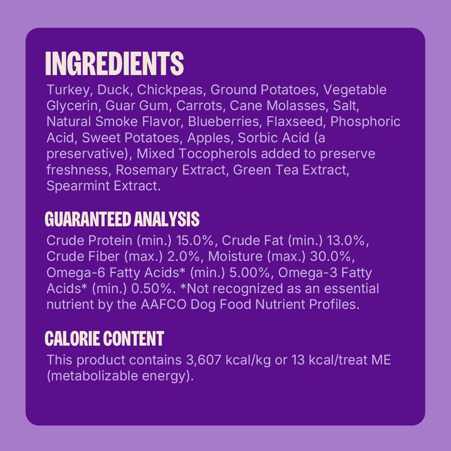 Wellness Rewarding Life Soft Dog Training Treats, Natural, Grain Free, Lamb and Salmon Recipe, 6 oz Bag
