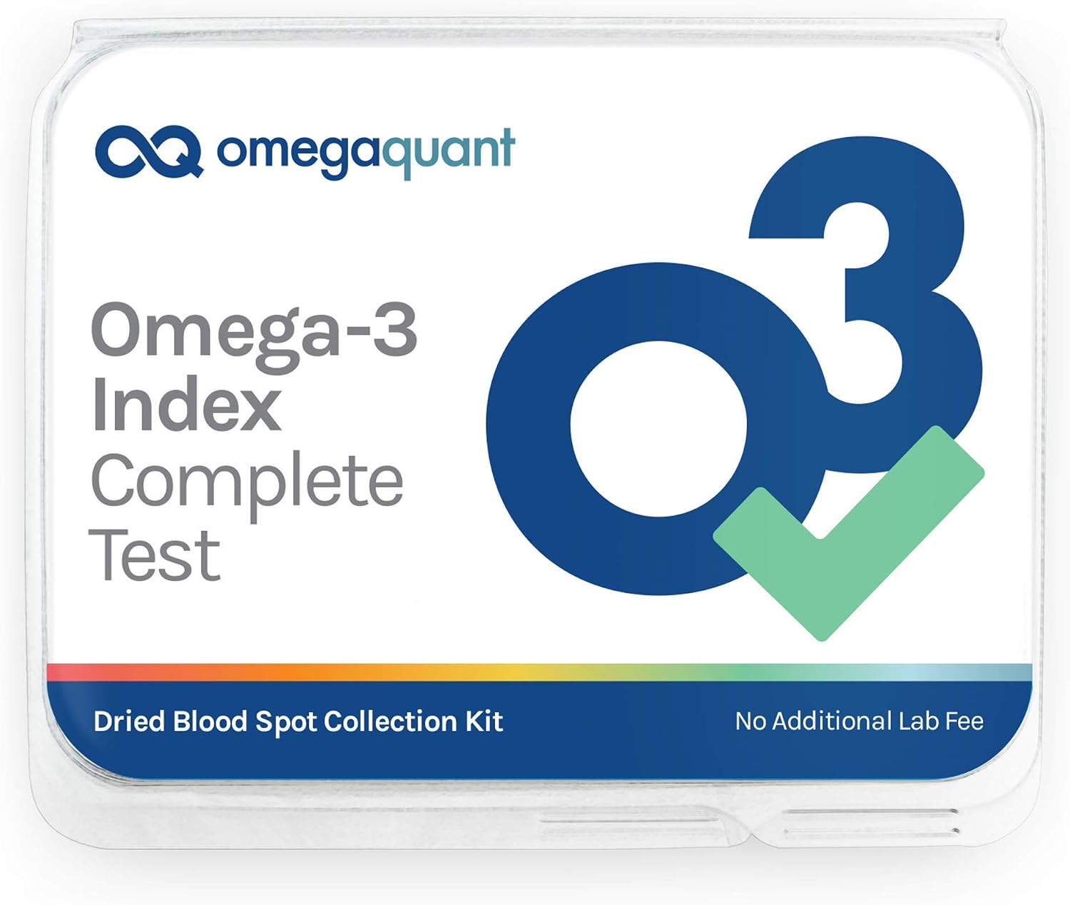 Omega Quant Omega-3 Index Complete - Complete Fatty Acid Profile Blood Test Kit | Includes - Omega-3s, Omega-6s, Saturated Fats, Monounsaturated fats