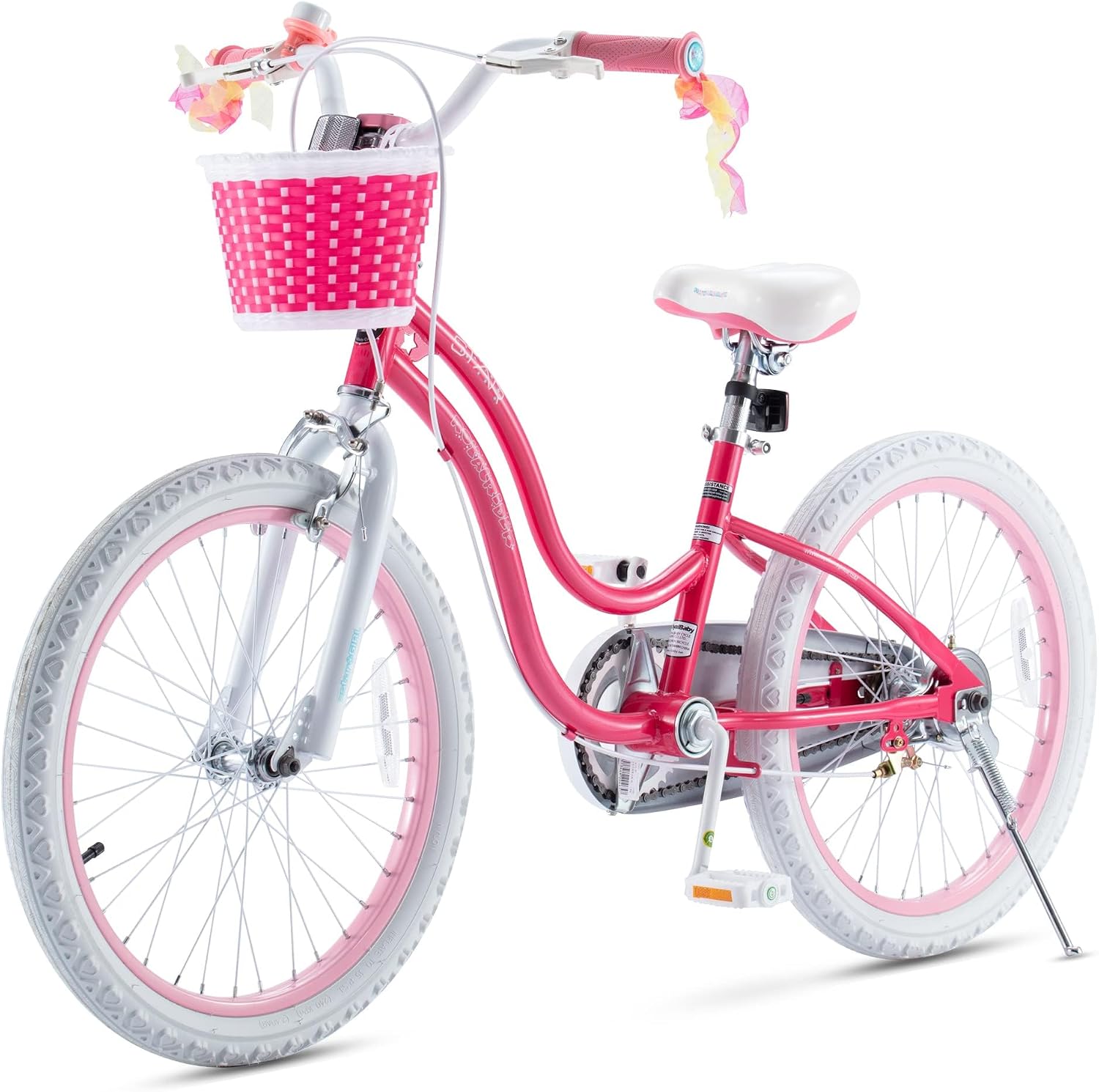 RoyalBaby Girls Bike Classic & EZ Kids Bike, Balance and Pedal Bicycle, 12 14 16 18 20 Inch Toddlers to Big Kids 3-10 Years