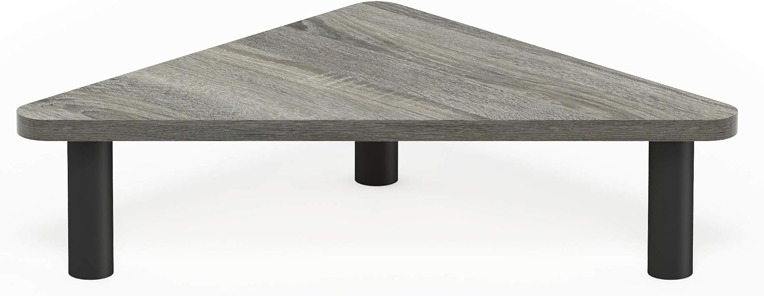 FURINNO Turn-N-Tube Monitor Stand, French Oak Grey/Black