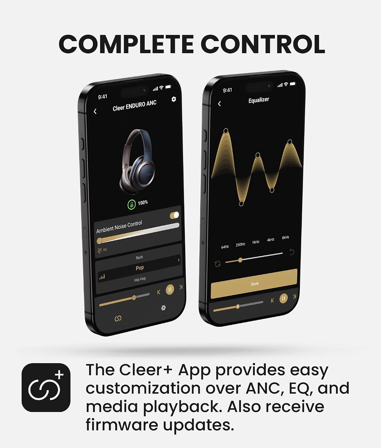 Cleer Audio Enduro ANC Noise Canceling Headphones, Dark Navy
