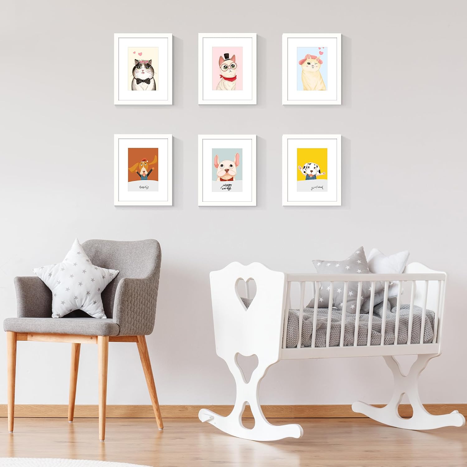 upsimples 12x12 Picture Frame, Gallery Glass Poster Frames Set of 3, Black