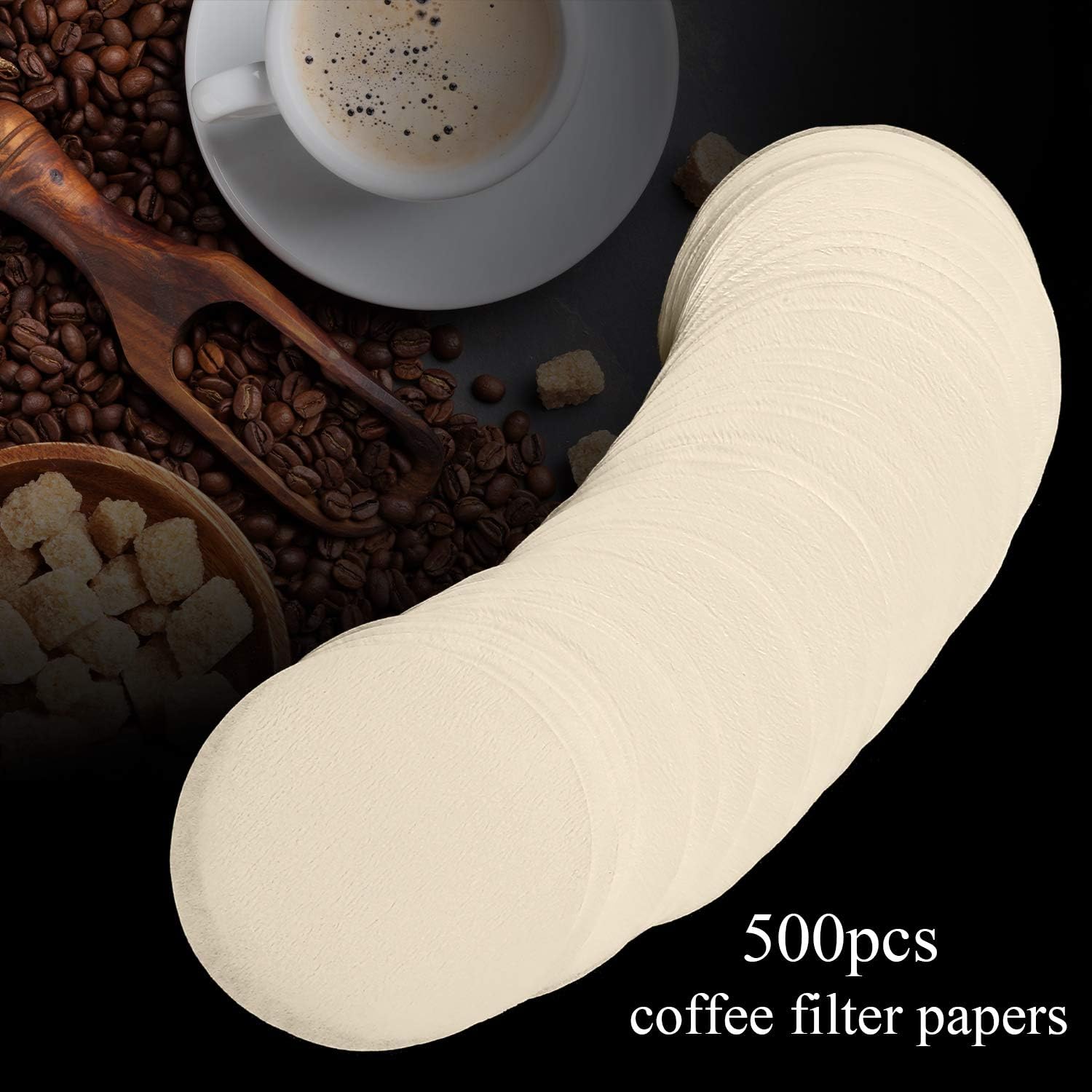 Outus 1000 Pieces Replacement Paper Filters Compatible with Aeropress Coffee Makers Round 2.5 Inch Paper Filters Disposable for Espresso Coffee