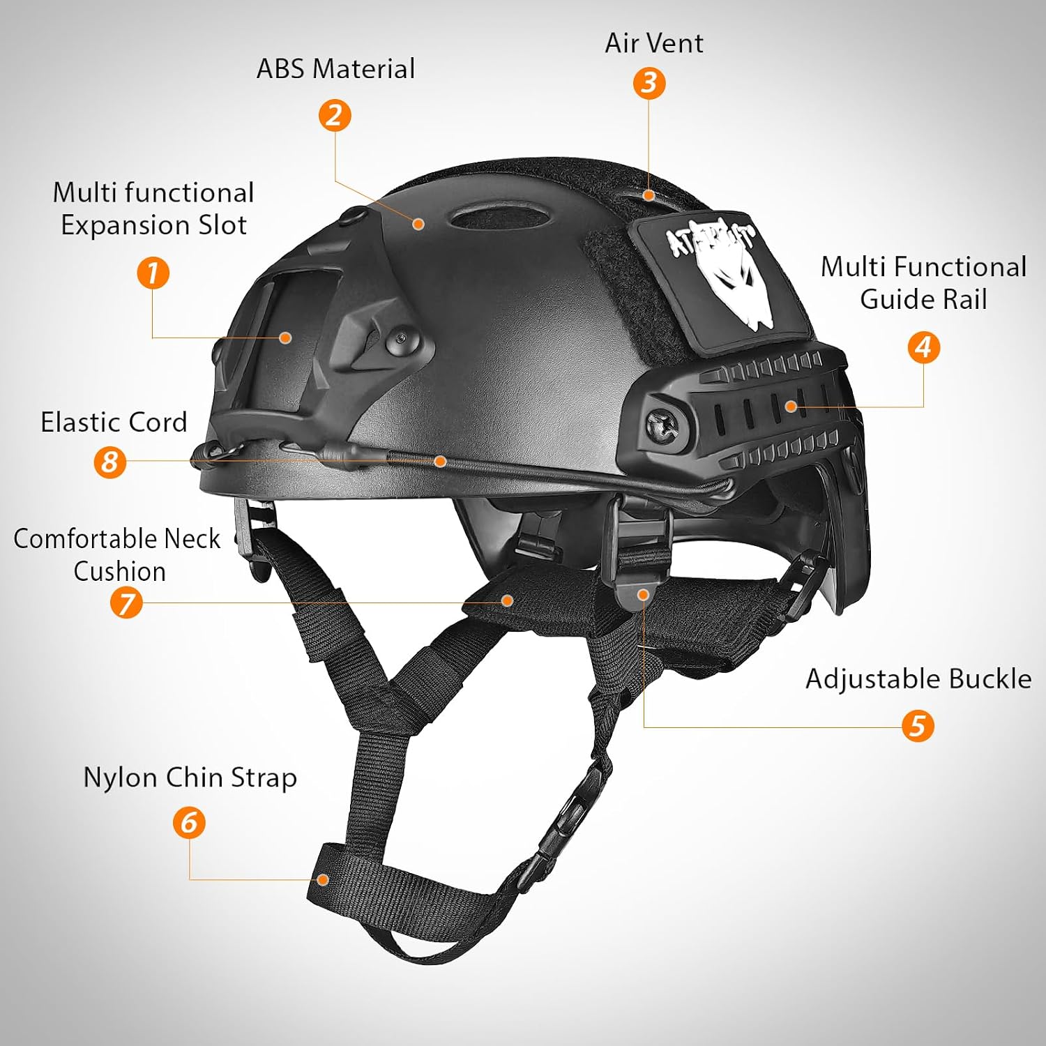 PJ Type Tactical Paintball Airsoft Fast Helmet