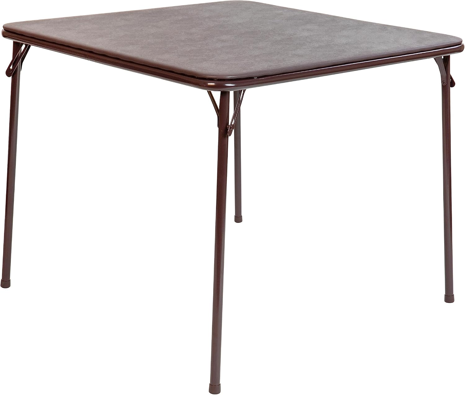 Flash Furniture Madelyn 33.5" Square Folding Multipurpose Card Table with Padded Vinyl Top, Portable Folding Game Table for 4 Players, Black