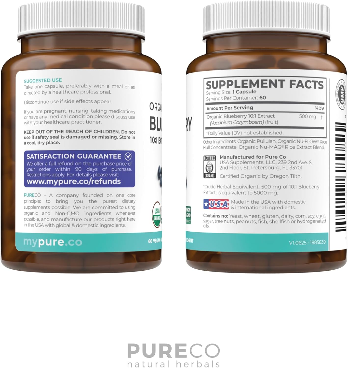 Organic Cranberry Pills - Vegan Supplement for Urinary Tract Health & Kidney Cleanse - Cranberry Pills for Women 500mg 50:1 Cranberry Concentrate Per Serving - Urinary Tract Support - 60 Capsules