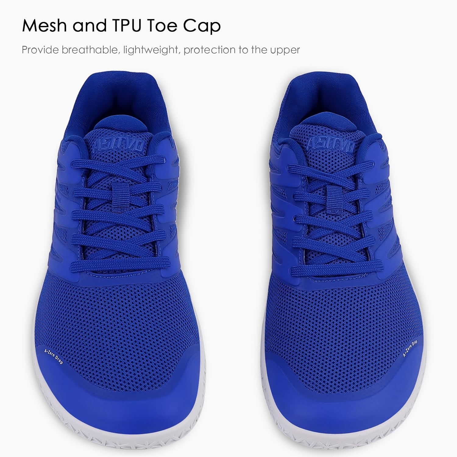 ASITVO Wide Men's Barefoot Zero Drop Sole Minimalist Sneakers Walking Shoes | Width Toe Box Cross Trainer Gym TPU Toe No-Sew Upper Grounding