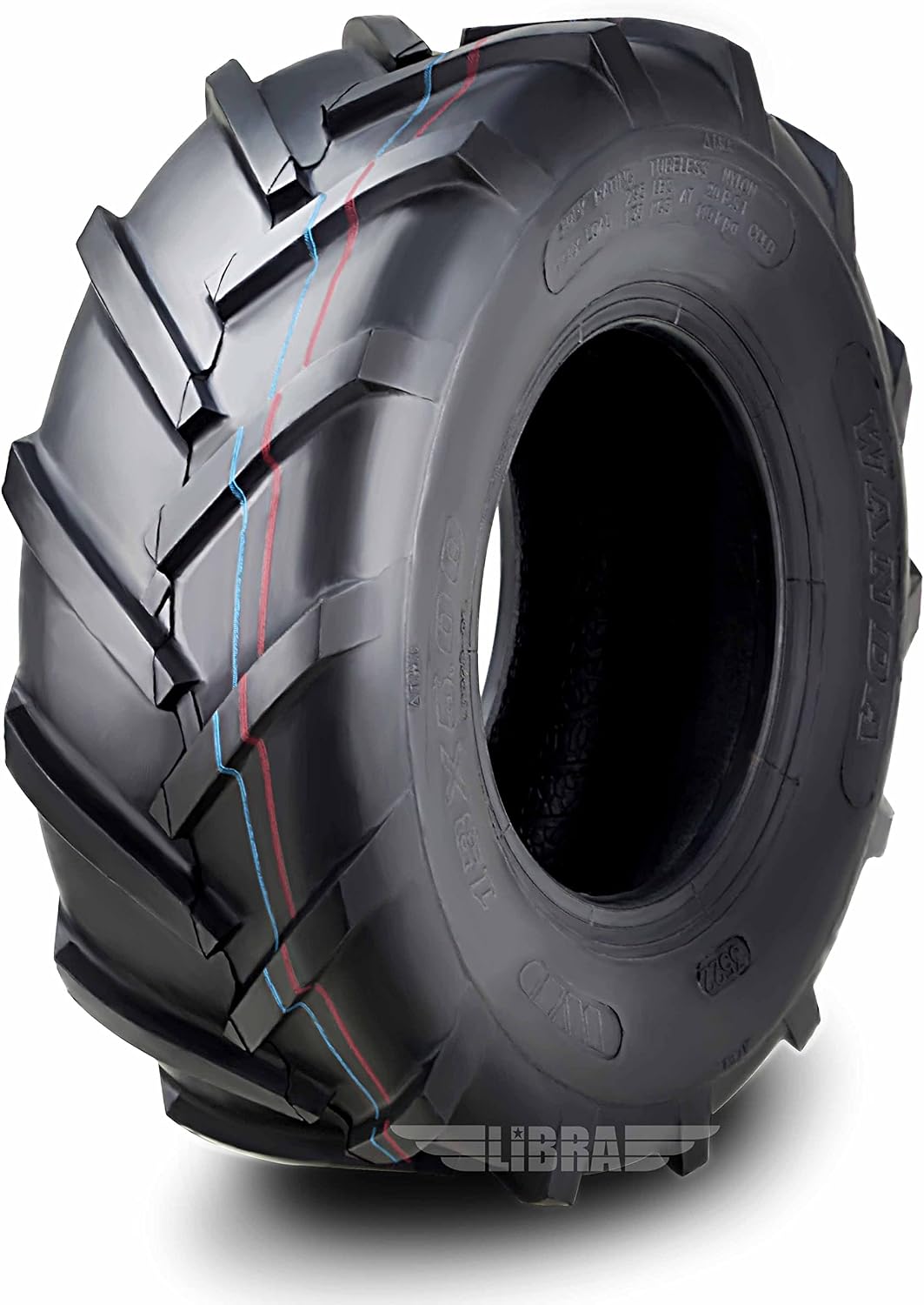 WANDA Set 4 Lawn Mower Turf Tires 16x6.5-8 & 23x10.5-12 /4PR -13019/13049 | Riding Lawn Mover, Garden Tractor