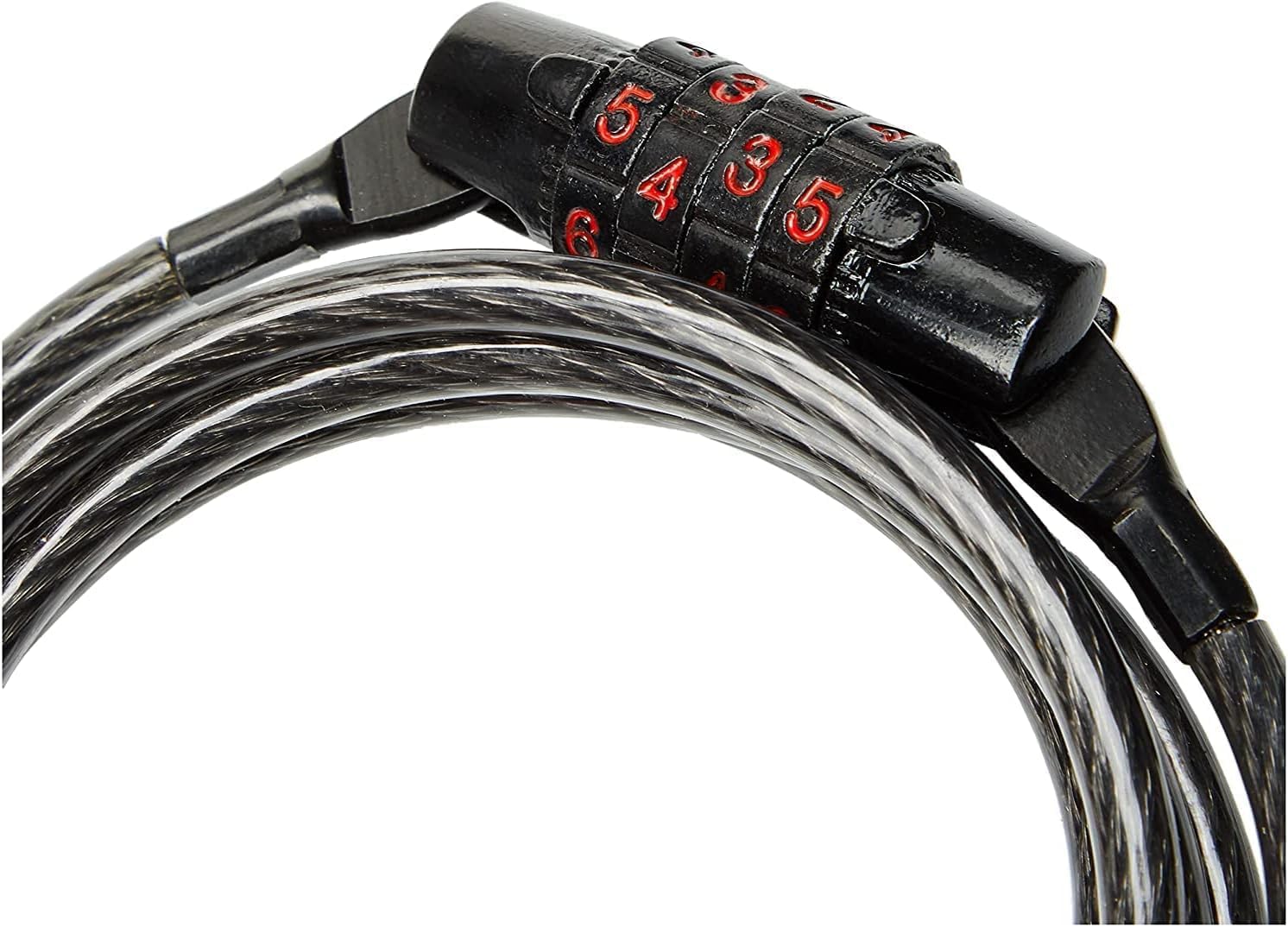 Kryptonite Keeper 512 Combo Bike Lock, 4ft. x 5mm Braided Steel Cable Anti-Theft Security Cable Lock with 4-Digit Combination for Outdoor Equipment