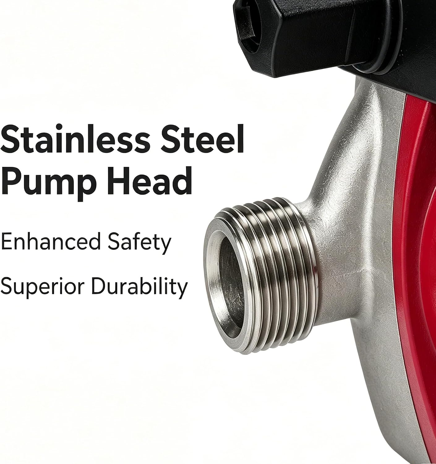 BACOENG Hot Water Recirculating Pump, Stainless Steel Head, Circulation Pump NPT 3/4", 3-Speed Control, Circulating Pump for Water Heater System