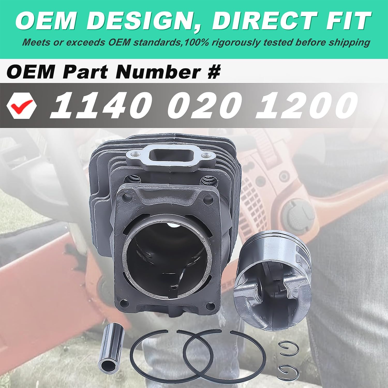 Adefol 47MM Nikasil Cylinder Piston Kit for Stihl MS362 MS362C Chainsaw