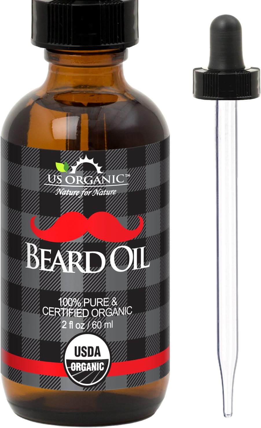 US Organic Moroccan Argan Oil, USDA Certified Organic,100% Pure & Natural, Cold Pressed Virgin, Unrefined, 2 Oz in Amber Glass Bottle, for Hair treatment, Skin, Nail, Cuticle, Sourced from Morocco.