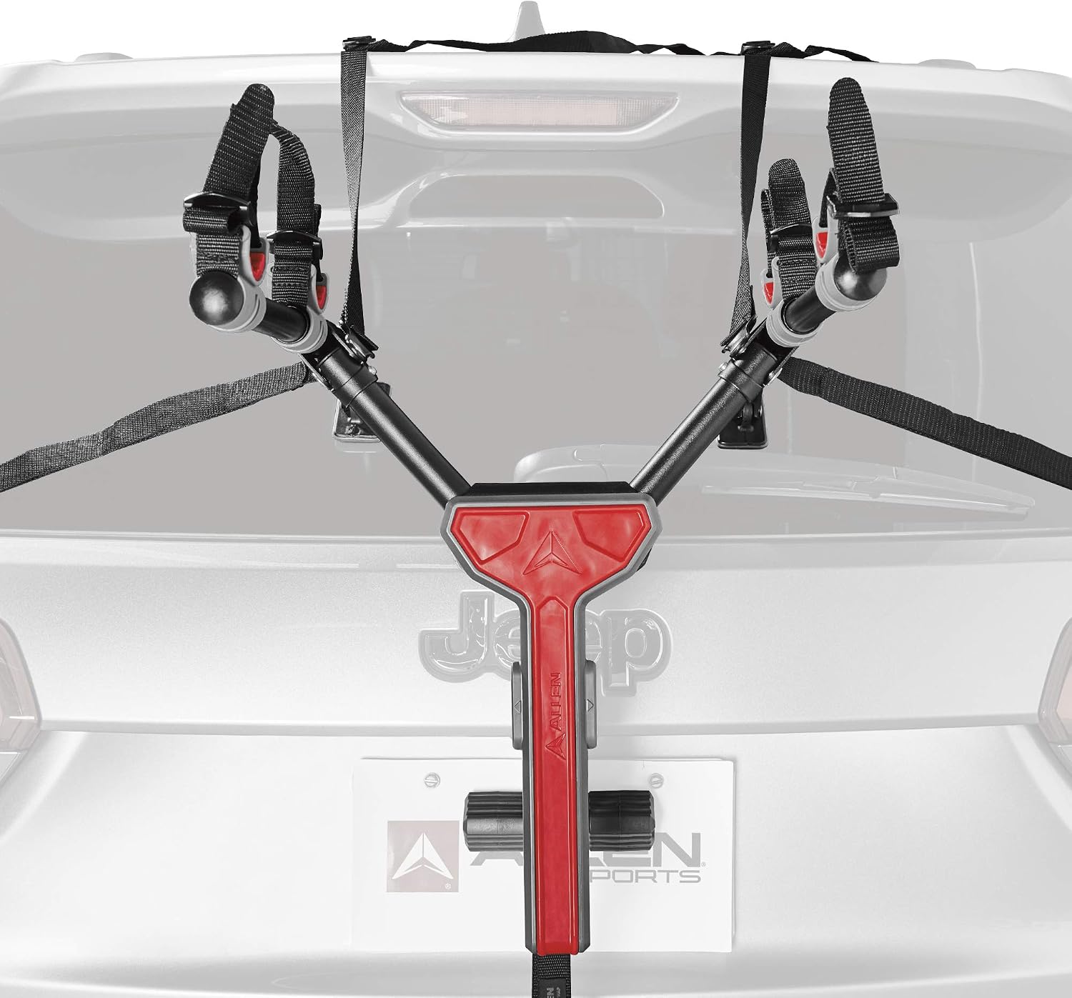 Allen Sports Ultra Compact Folding 1-Bike Trunk Mount Rack, Model MT1-B, Gray powder coated