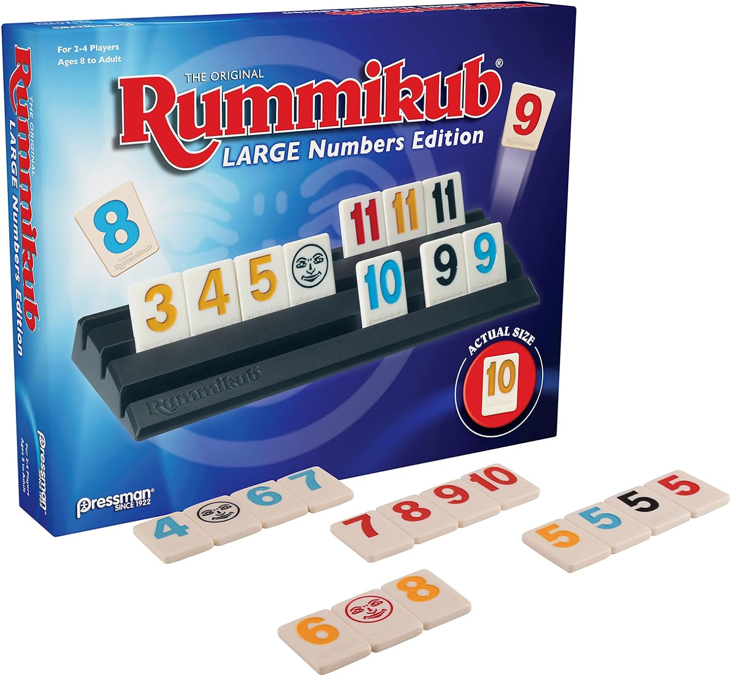 Pressman Rummikub Large Numbers Edition - The Original Rummy Tile Game
