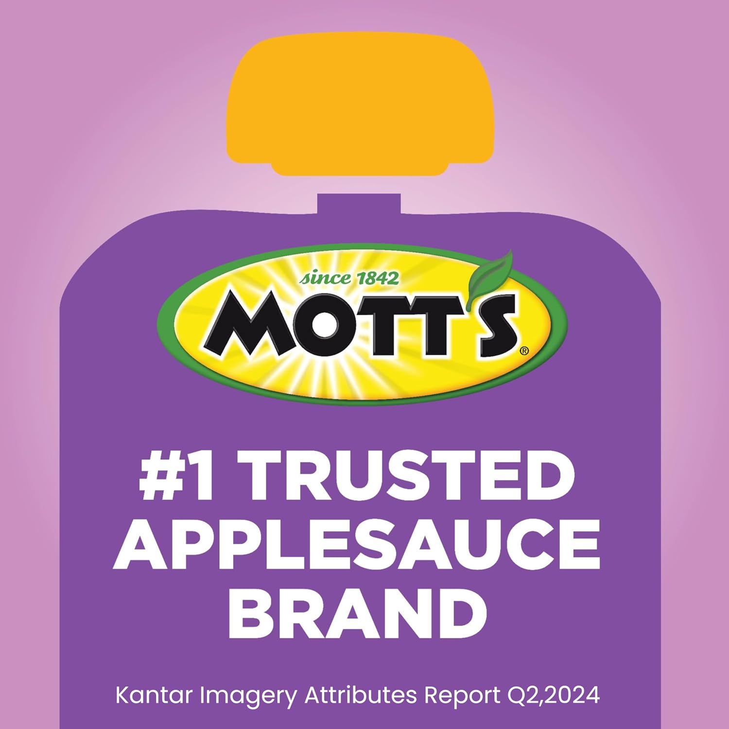Mott's No Sugar Added Applesauce, 3.2 Oz Clear Pouches, 48 Count (4 Packs Of 12), Good Source Of Vitamin C, No Artificial Flavors
