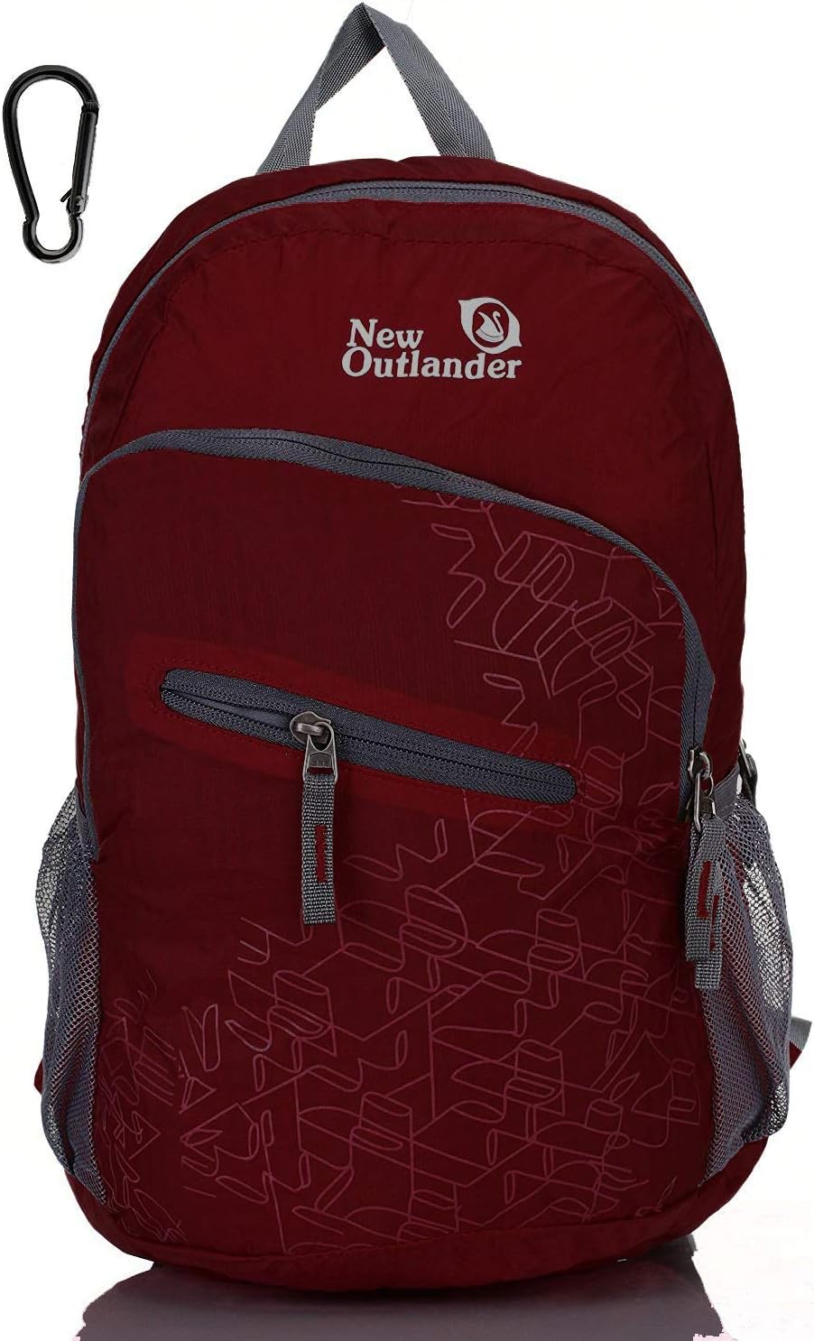 Packable Handy Lightweight Travel Hiking Backpack Daypack-Orange