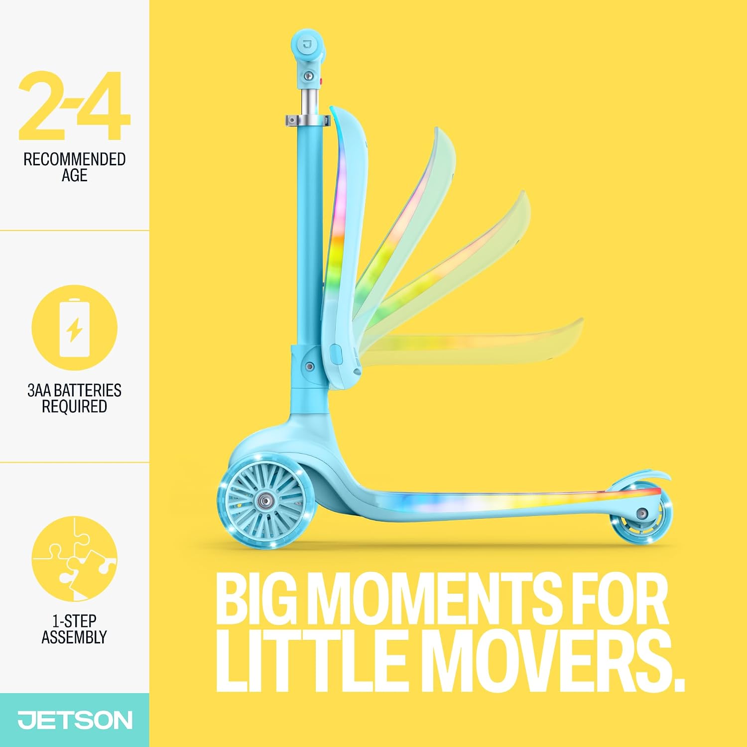 Jetson Scooters - Jupiter Mini Kick Scooter, Foldable, Lightweight, Portable