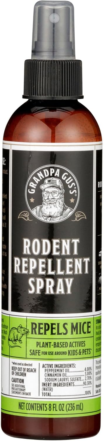 Grandpa Gus's Rodent Repellent Spray, Natural Peppermint Oil, 16 Fl Oz