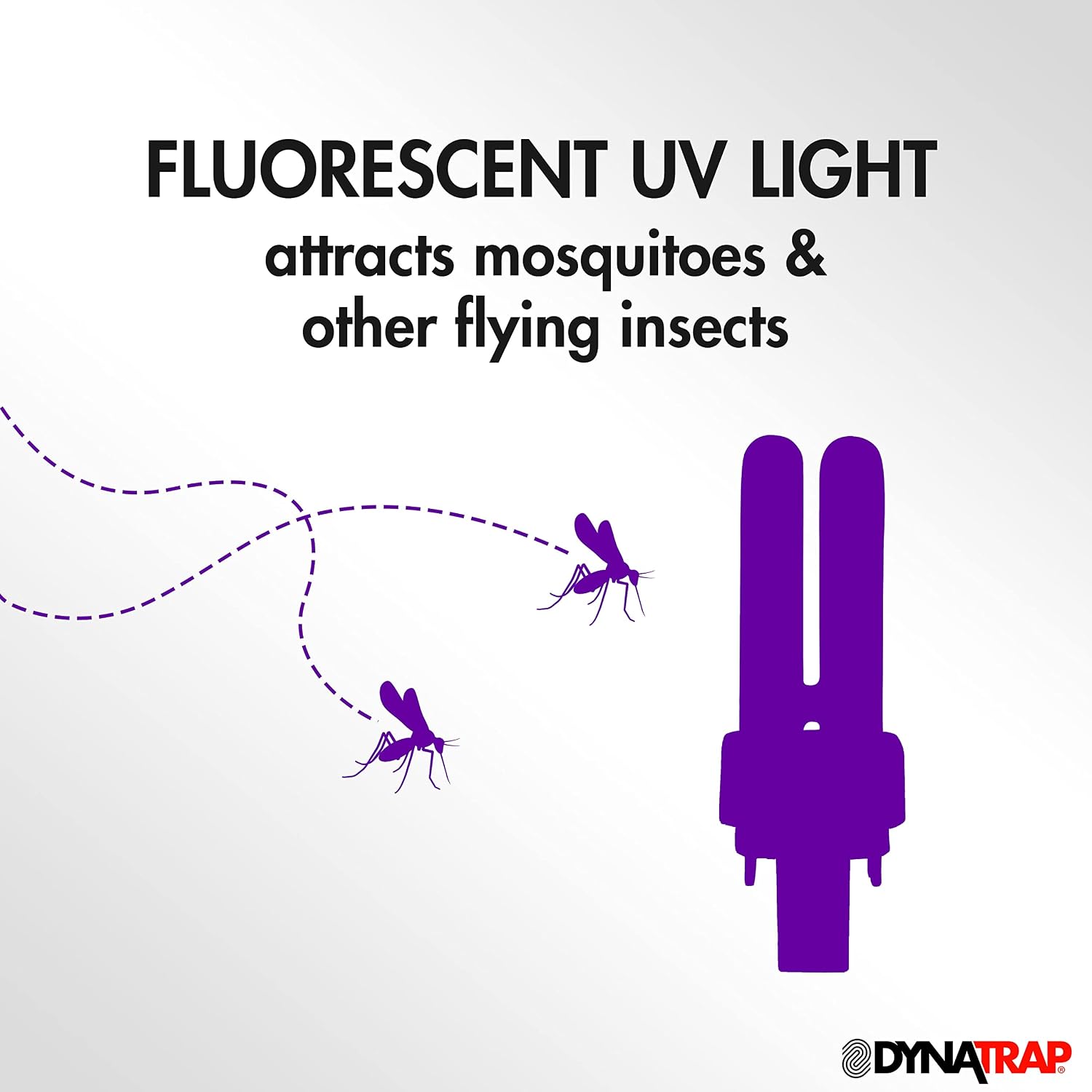 DynaTrap UV Replacement Light Bulb, 7-Watt UV Bulb | Compatible with 1/2 Acre DynaTrap Flying Insect Trap Models, Attract Mosquitoes, Biting Flies, Gnats, and Moths, 41050