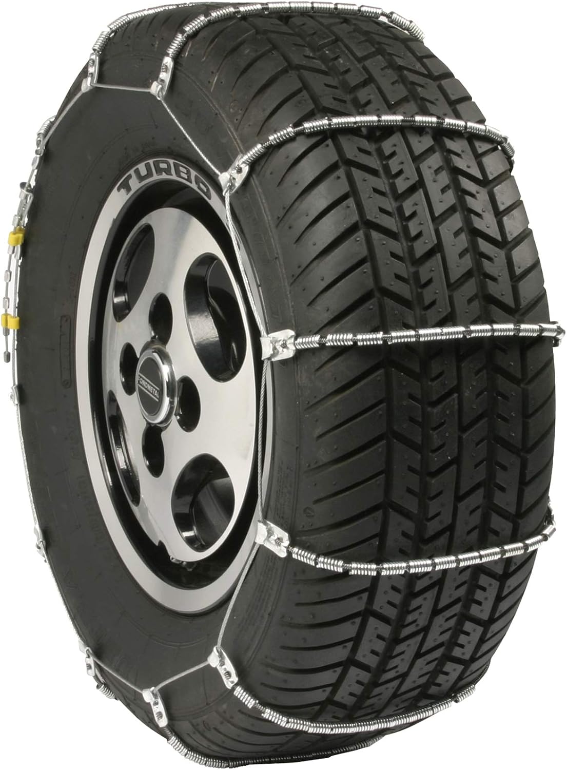 SCC SC1032 Radial Chain Cable Traction Tire Chain, Silver, Set of 2