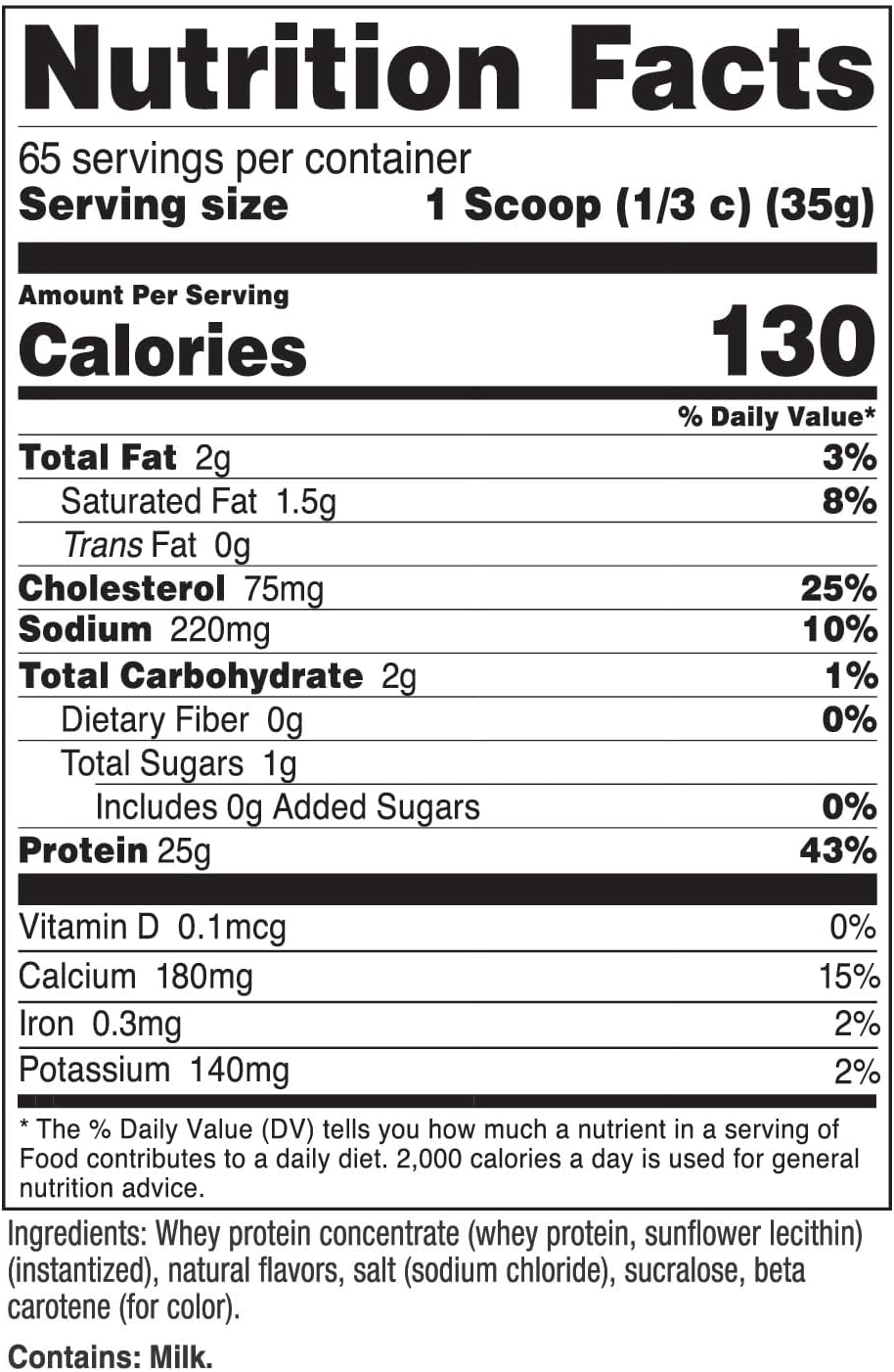Nutricost Whey Protein Concentrate Powder (Unflavored) 2LBS, Gluten Free | GMO-Free