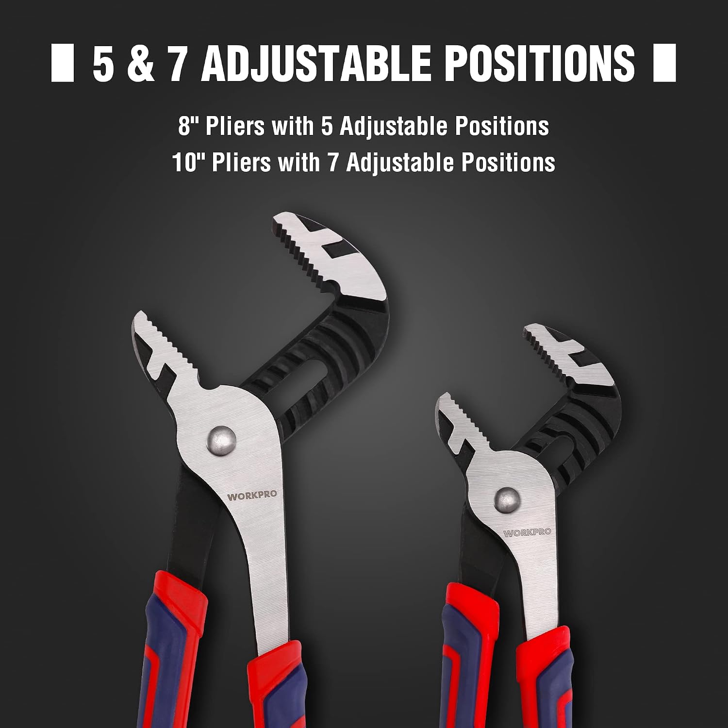 WORKPRO 3 Piece Groove Joint Plier Set