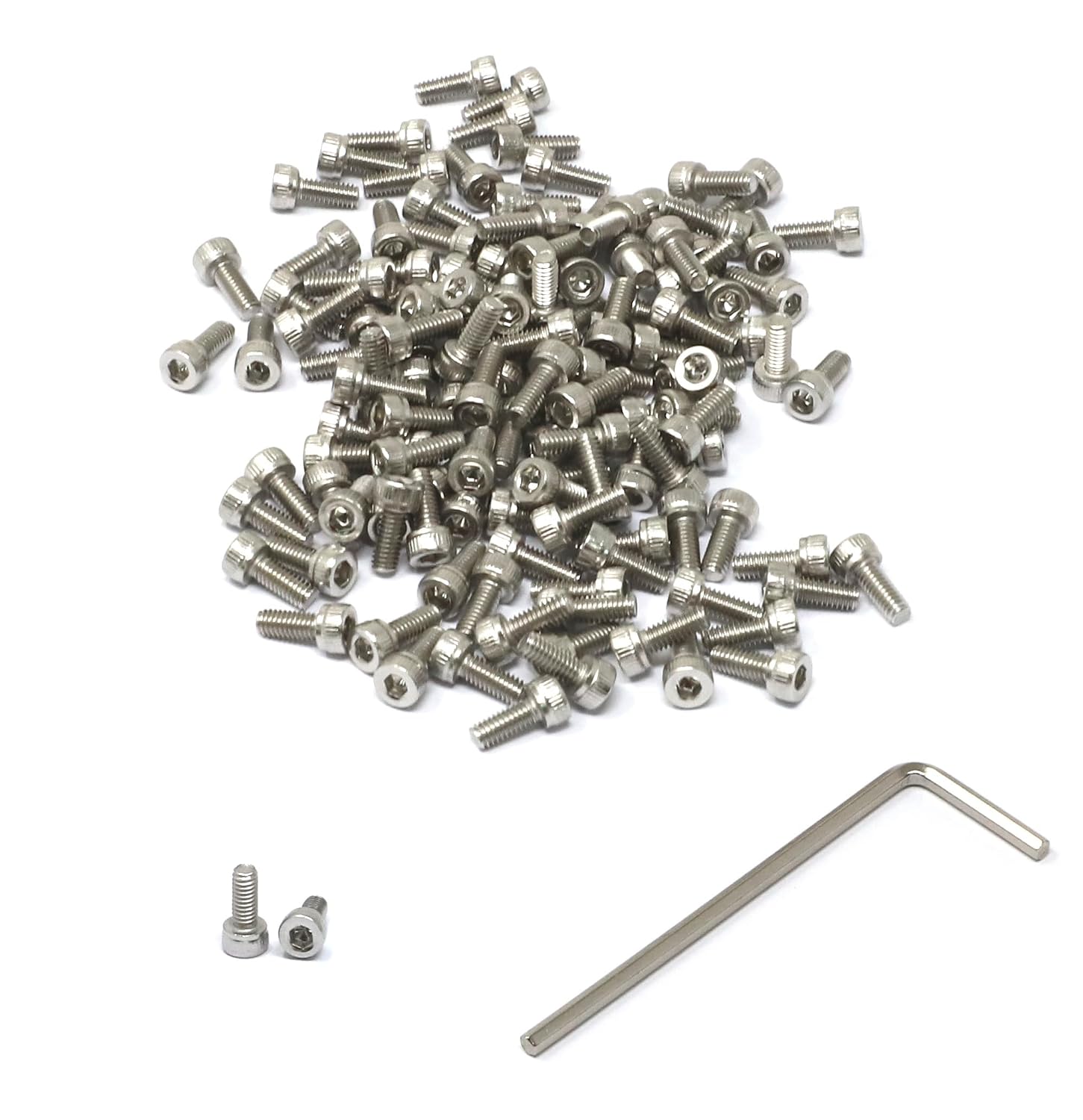 iexcell 20 Pcs M8 x 30/35/40/45/50 mm Stainless Steel 304 Hex Socket Head Cap Screws Bolts Assortment, Fully Threaded