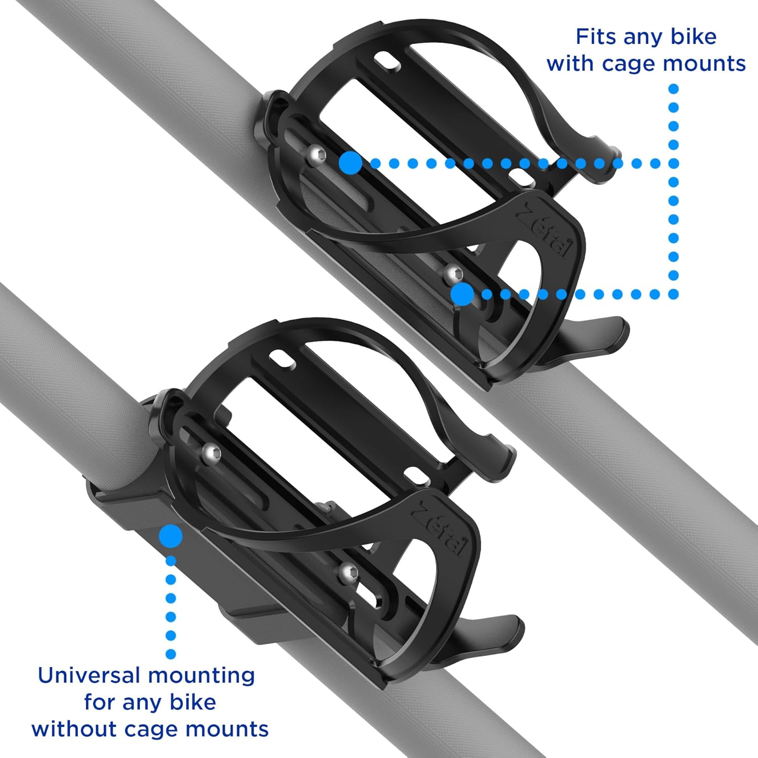 Zefal Pulse Universal Water Bottle Bike Cage (Multi-Position, Black)