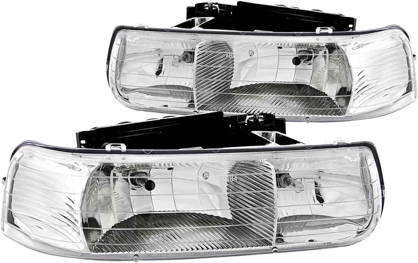 ANZO USA 111011 Crystal Headlight Set-Chrome