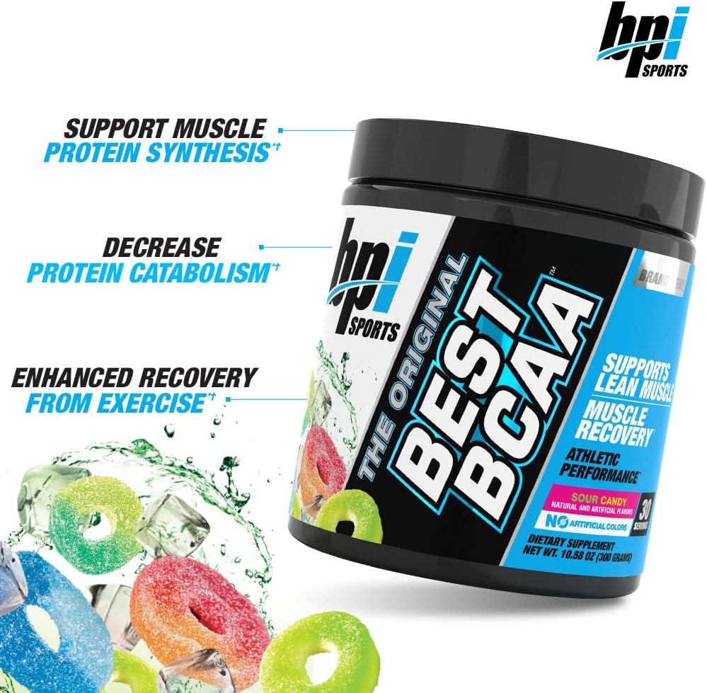 BPI Sports Best BCAA Powder – Muscle Recovery Support, Grape, 30 Servings
