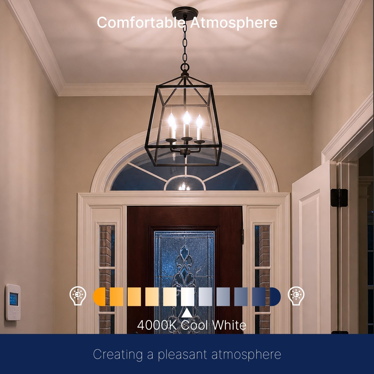 60W Equivalent LED Chandelier Light Bulbs, Dimmable, E12 Base, Clear B11 LED Filament Candelabra Bulbs, 2700K Soft White, 6 Pack