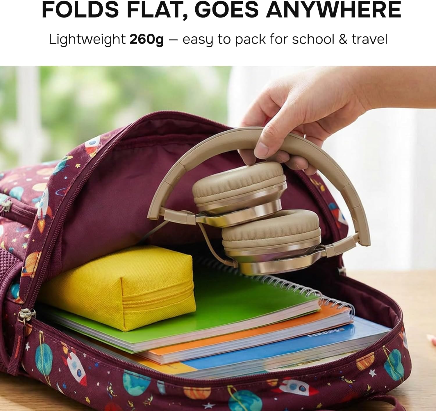ARTIX Wired Headphones for Classroom & School with Microphone & Volume Control - Adults, Teens & Kids Headphones with Cord