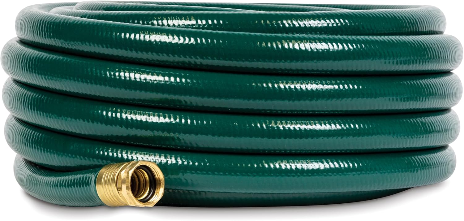 Gilmour Heavy Duty Flexogen 3/4 x 50 Foot Hose, colors may vary ., Grey | Heavy Duty Build, 500 PSI, Kink-Resistant Layers, Brass Fittings