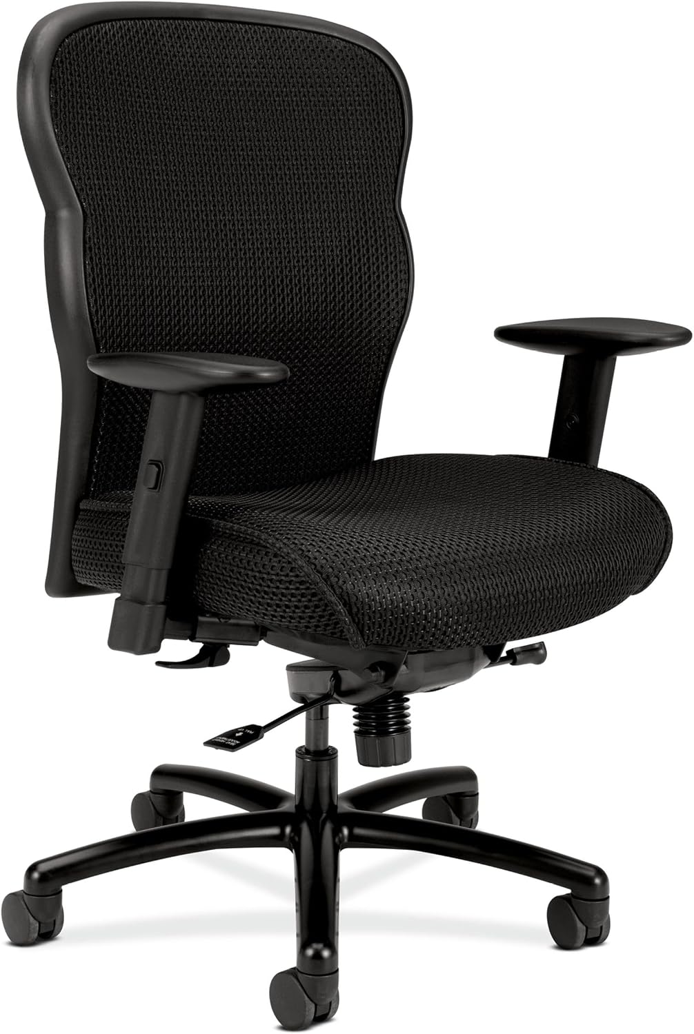 HON Wave Ergonomic Office Chair, Lumbar Support, Desk Chair, Black | High back ergonomic office desk chair with lumbar support, adjustable arms, office decor, advanced tilt for comfort