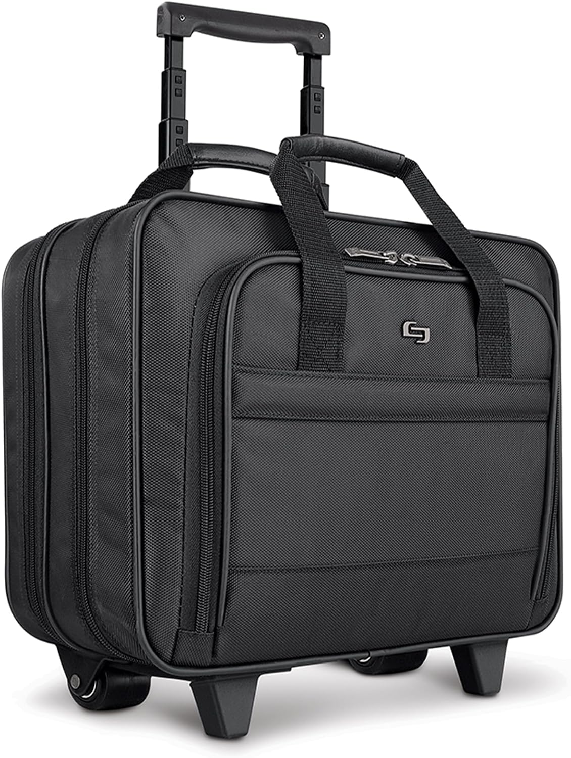 Solo New York Rolling Case with Wheels - Roller Laptop Bag, Wheeled Briefcase for Women & Men, Carry On Size for Travel