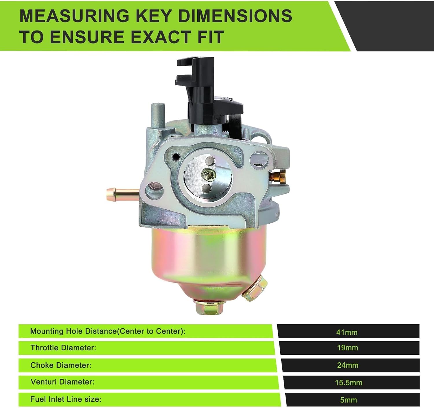 Carburetor for Harbor Freight Chicago Predator 4000 3000 3050 3200 4375 Watts Generator Powered by A 212CC 208CC 7HP 6.5HP Engine Parts with Fuel