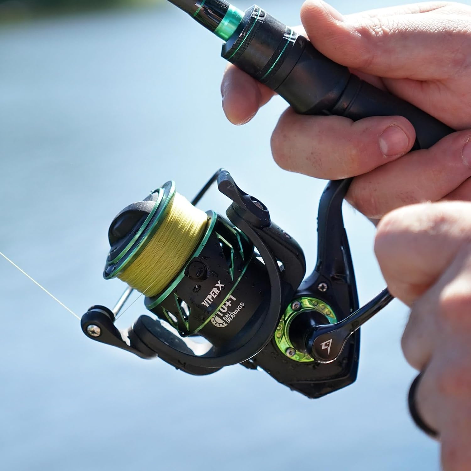 Piscifun Viper X Spinning Reel, 33lb Max Drag, 10+1 Shielded BB