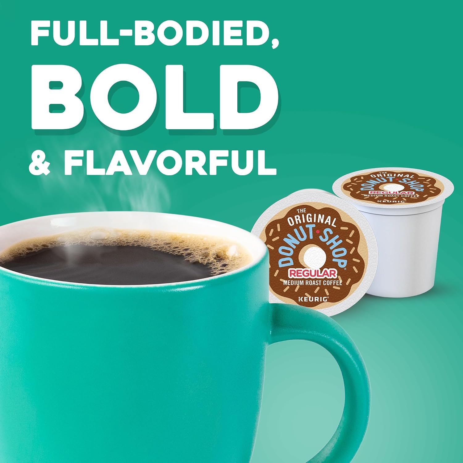 The Original Donut Shop Regular, Single-Serve Keurig K-Cup Pods, Medium Roast Coffee Pods, 96 Count