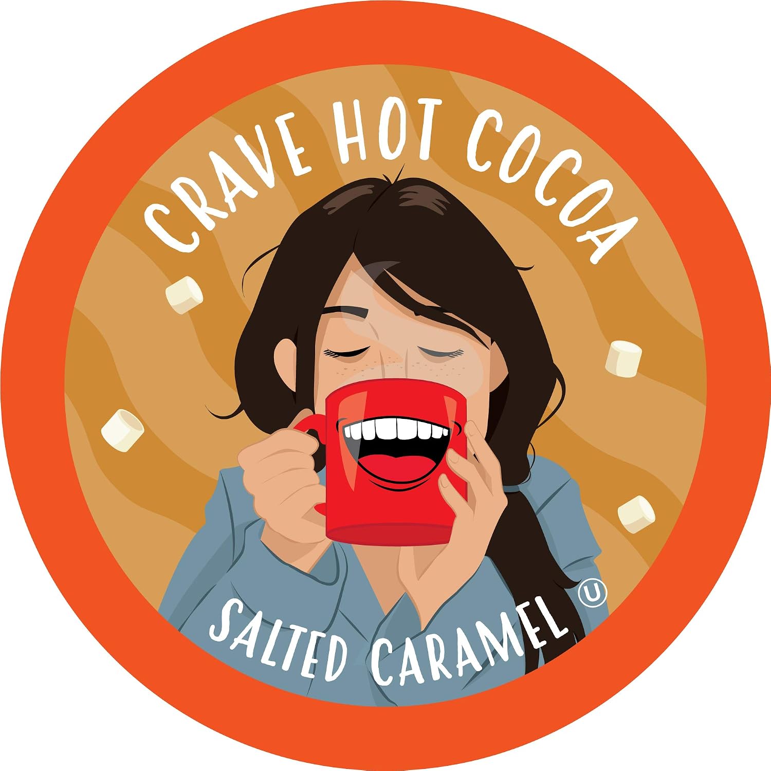 Crave Hot Chocolate Pods, Compatible with 2.0 K-Cup Brewers, Mint Chocolate, 40 Count