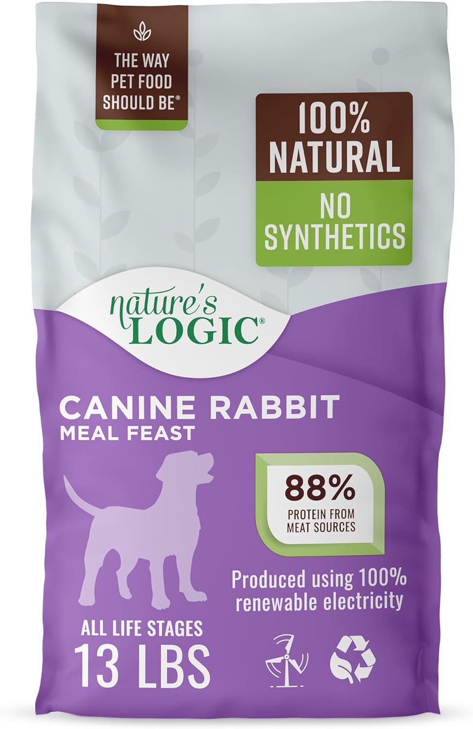 NATURE'S LOGIC Dry Dog Food - Beef Meal Feast Dry Kibble, 13 lb