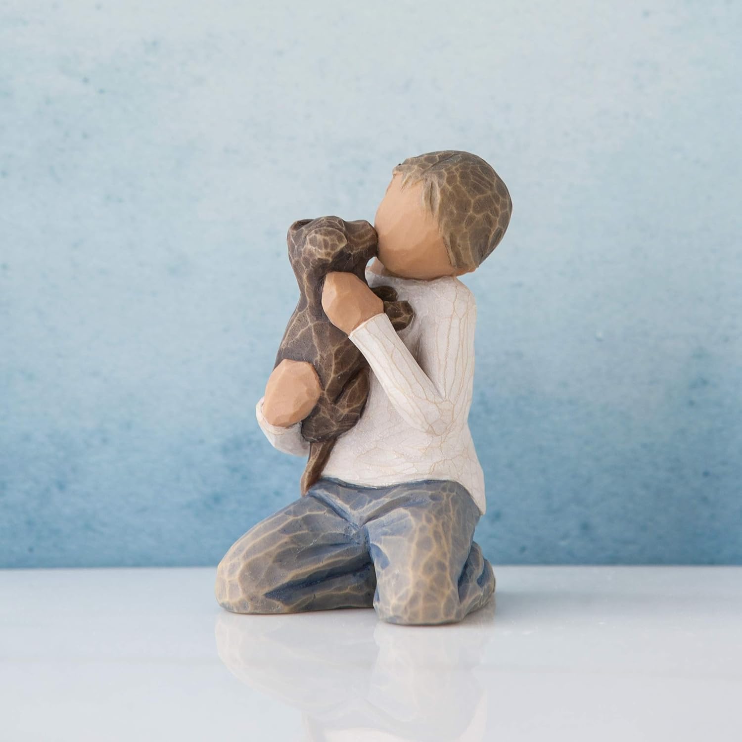 Willow Tree Kindness (boy, darker skin tone & hair color), sculpted hand-painted figure