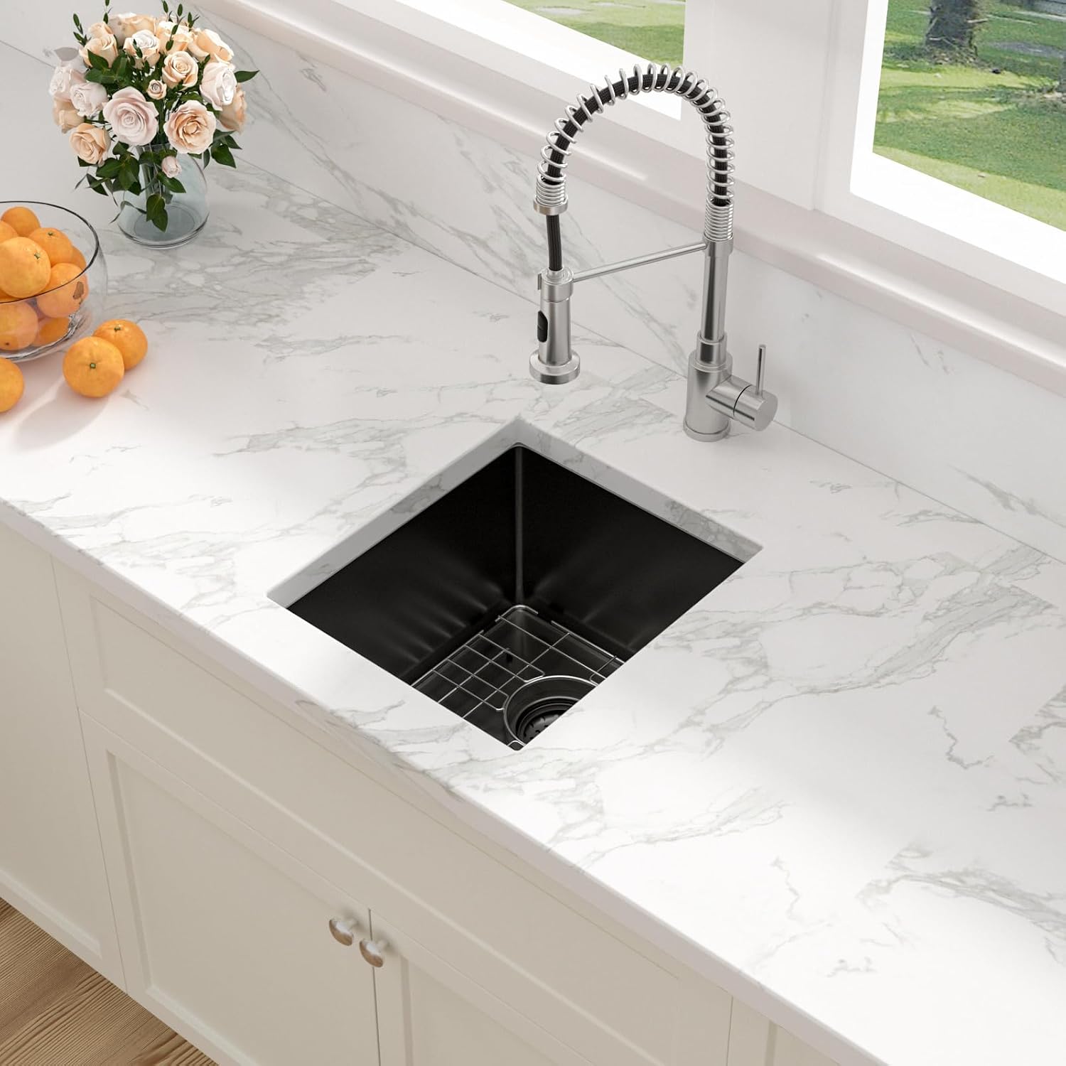Sarlai 21 Inch Undermount Laundry Sink 21x18x12 Inch Undermount Laundry Utility Sink Deep Single Bowl 16 Gauge Stainless Steel Laundry Tub Sinks